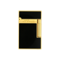 S.T. DUPONT LIGNE 2 BLACK LACQUERED GOLD LIGHTER/BRIQUET 016884