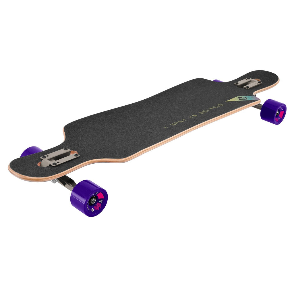 Street Surfing Longboard I Want to Believe Drop Through 9.5" x 39"
