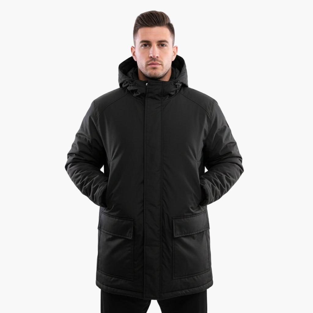 ADMIRAL Rival Padded Stadium Jacket BLACK MENS