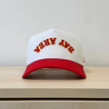 Laces Bay Area Downside Up Adjustable Hat- Red/Gold