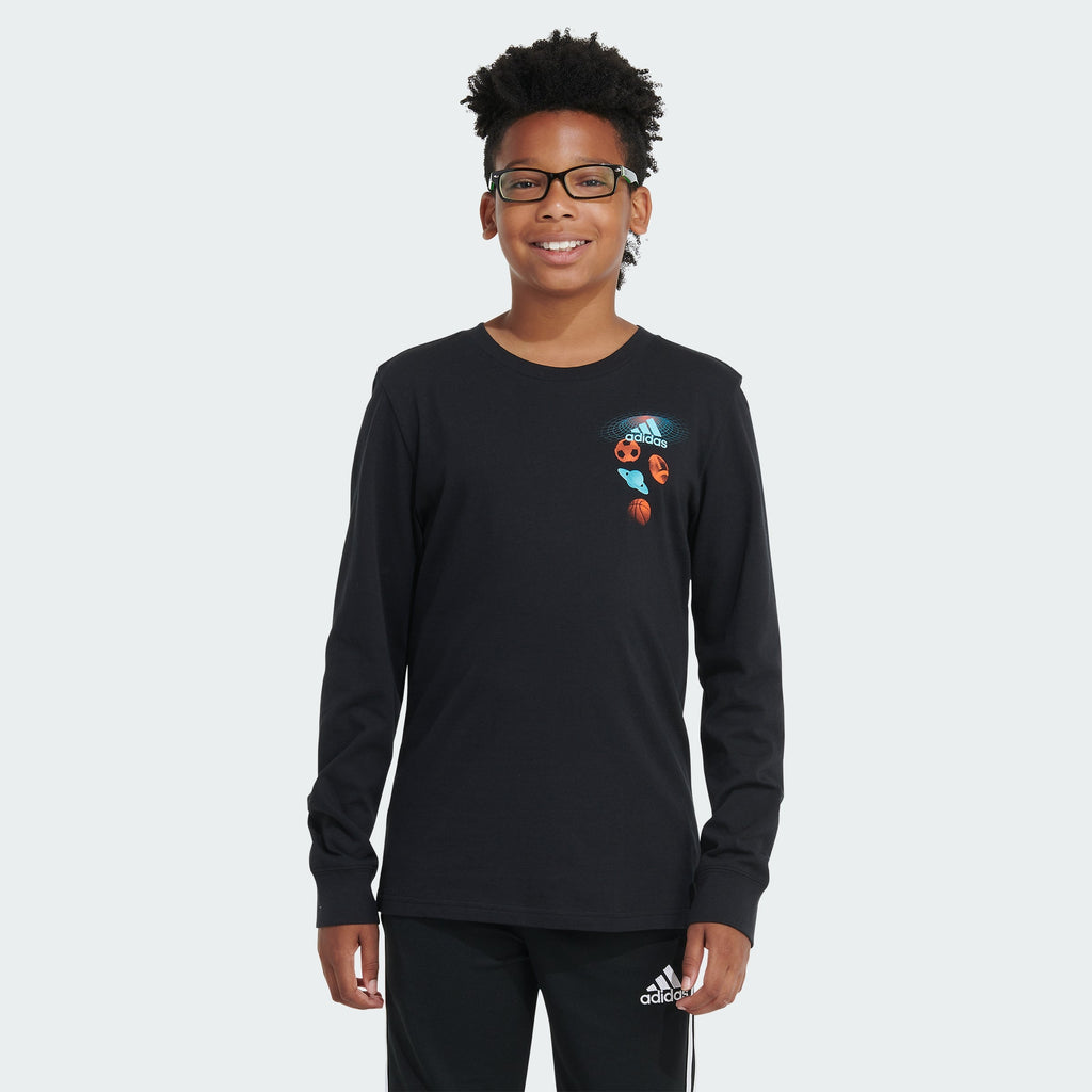 Kids' adidas Long Sleeve Space Age Tee