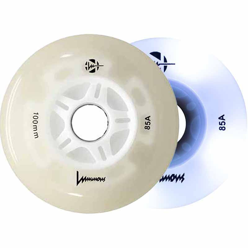 Luminous LED 100mm/85A Wheels (Pack of 3)