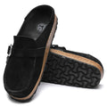 Women's Buckley Suede Leather Black Medium/Narrow