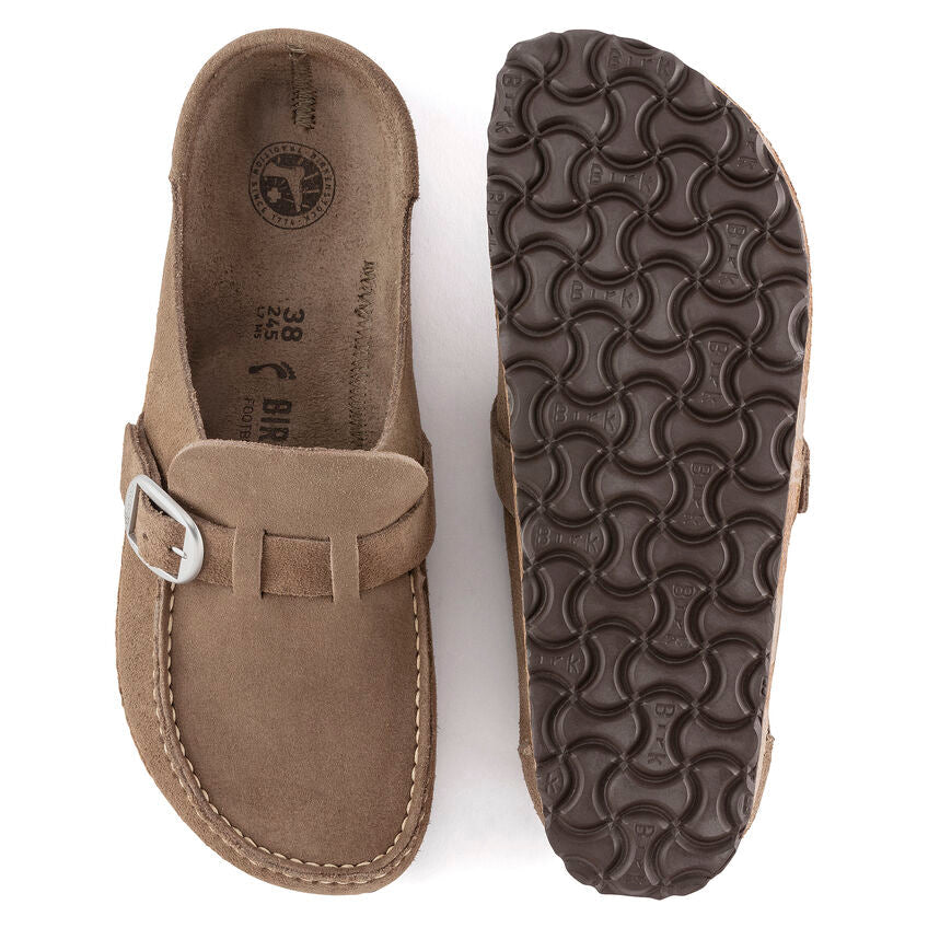 Women's Buckley Suede Leather Gray Taupe Medium/Narrow