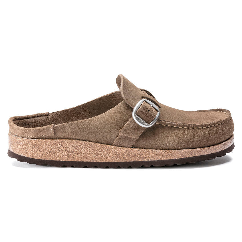 Women's Buckley Suede Leather Gray Taupe Medium/Narrow