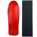 Moose Old School Deck 10" x 30" Stained Red with Griptape
