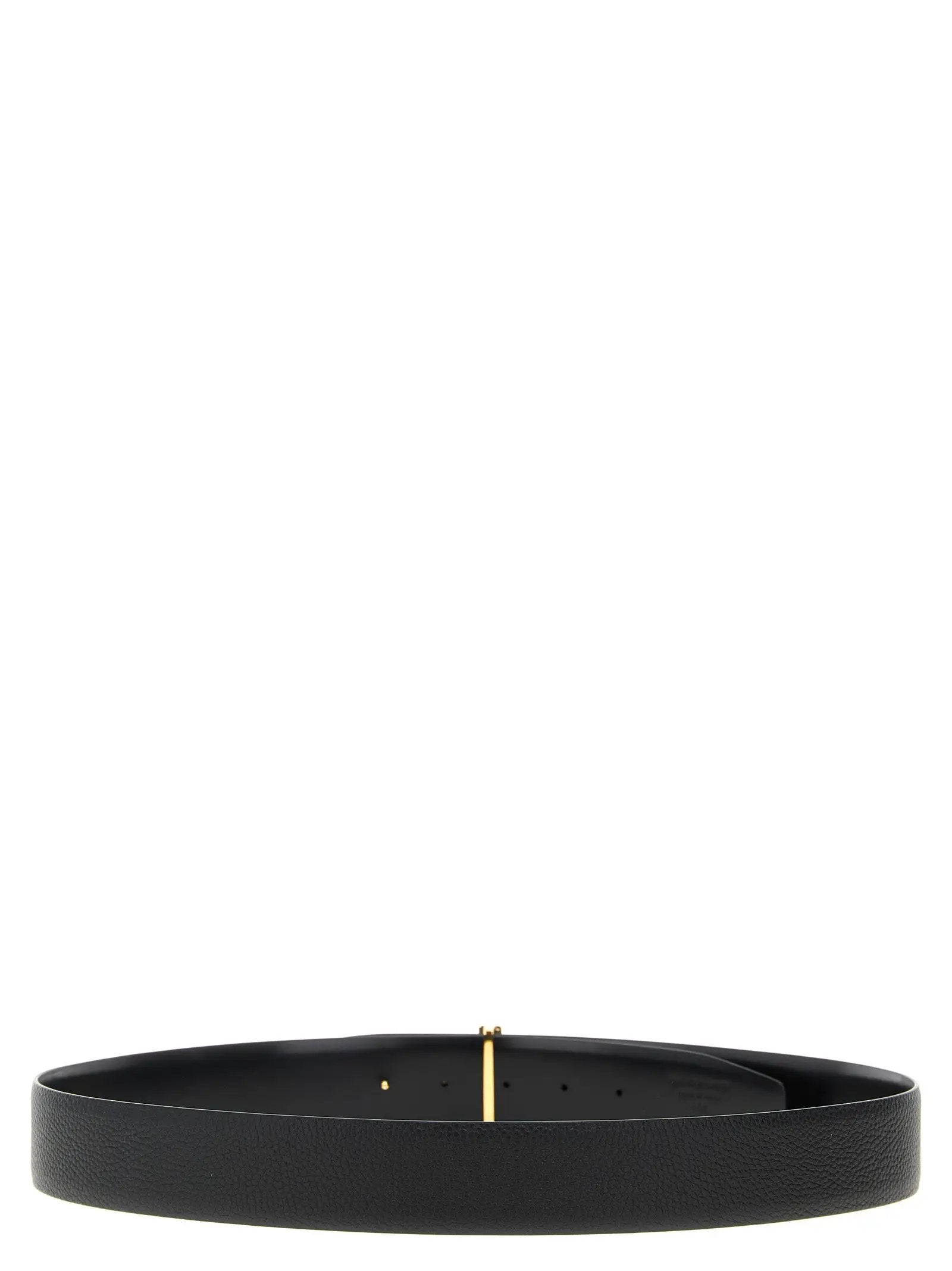Tom Ford Black Calfskin Regular Belt