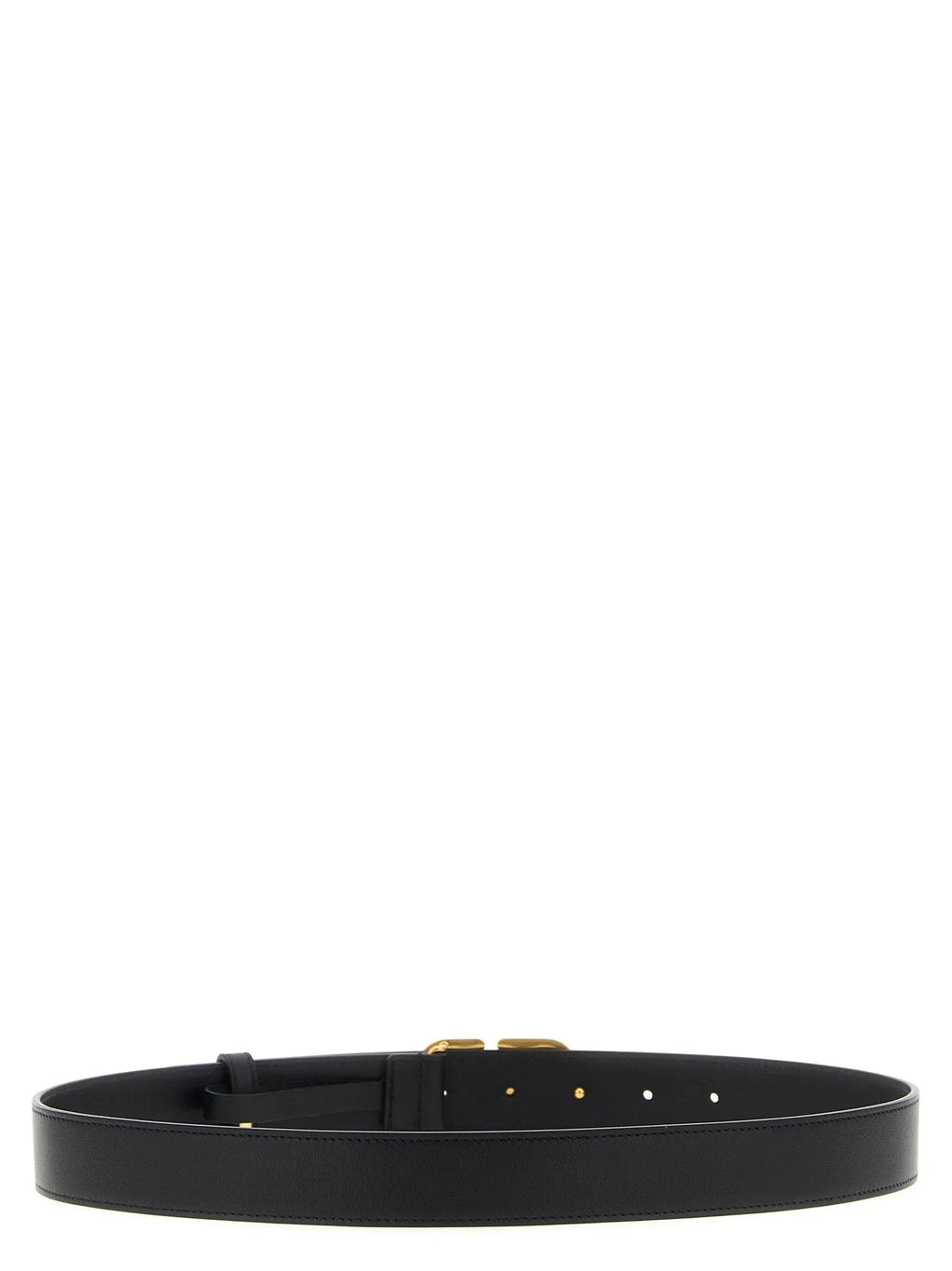 Valentino Garavani Black Calfskin Regular Belt