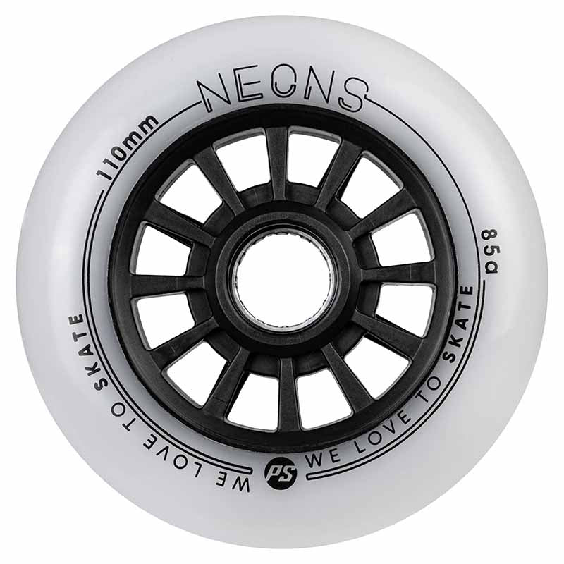 Powerslide Neons LED 110mm/85A Wheels (Pack of 3)