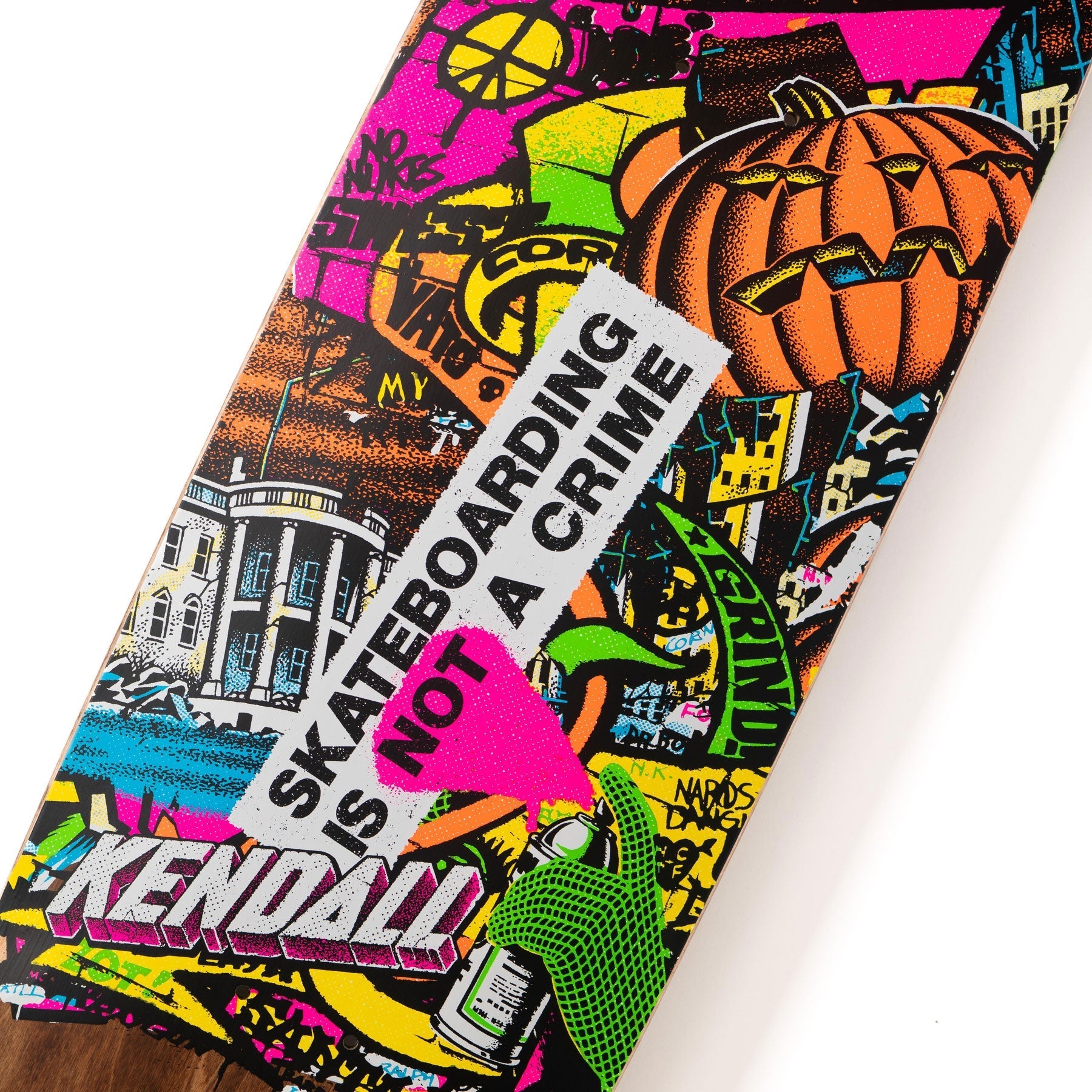 Santa Cruz Skateboard Deck Kendall Street Art Collage VX 9.0" x 32"