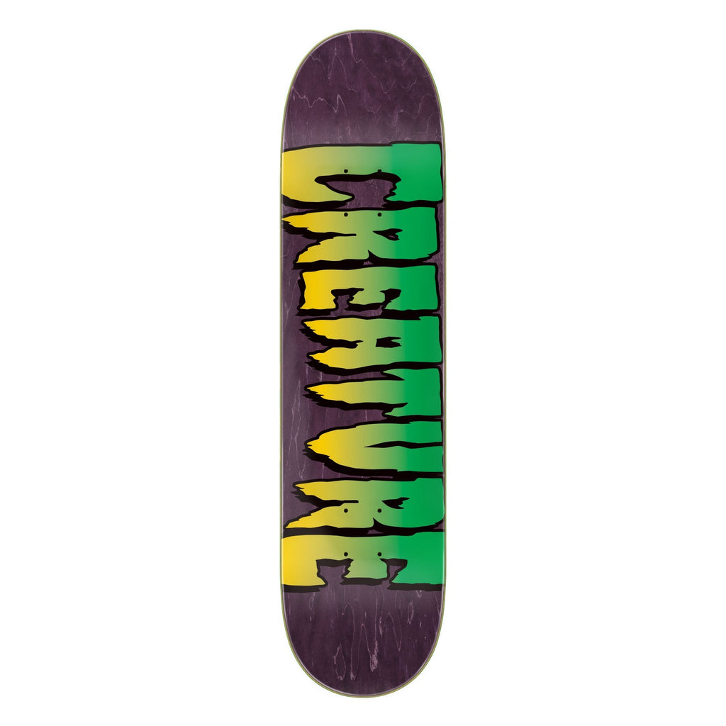 Creature Skateboard Deck Logo Purple 7.5" x 30.6"