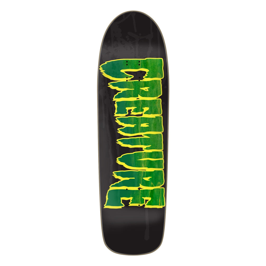 Creature Skateboard Deck Logo Spray Black 9.30" x 31.925"
