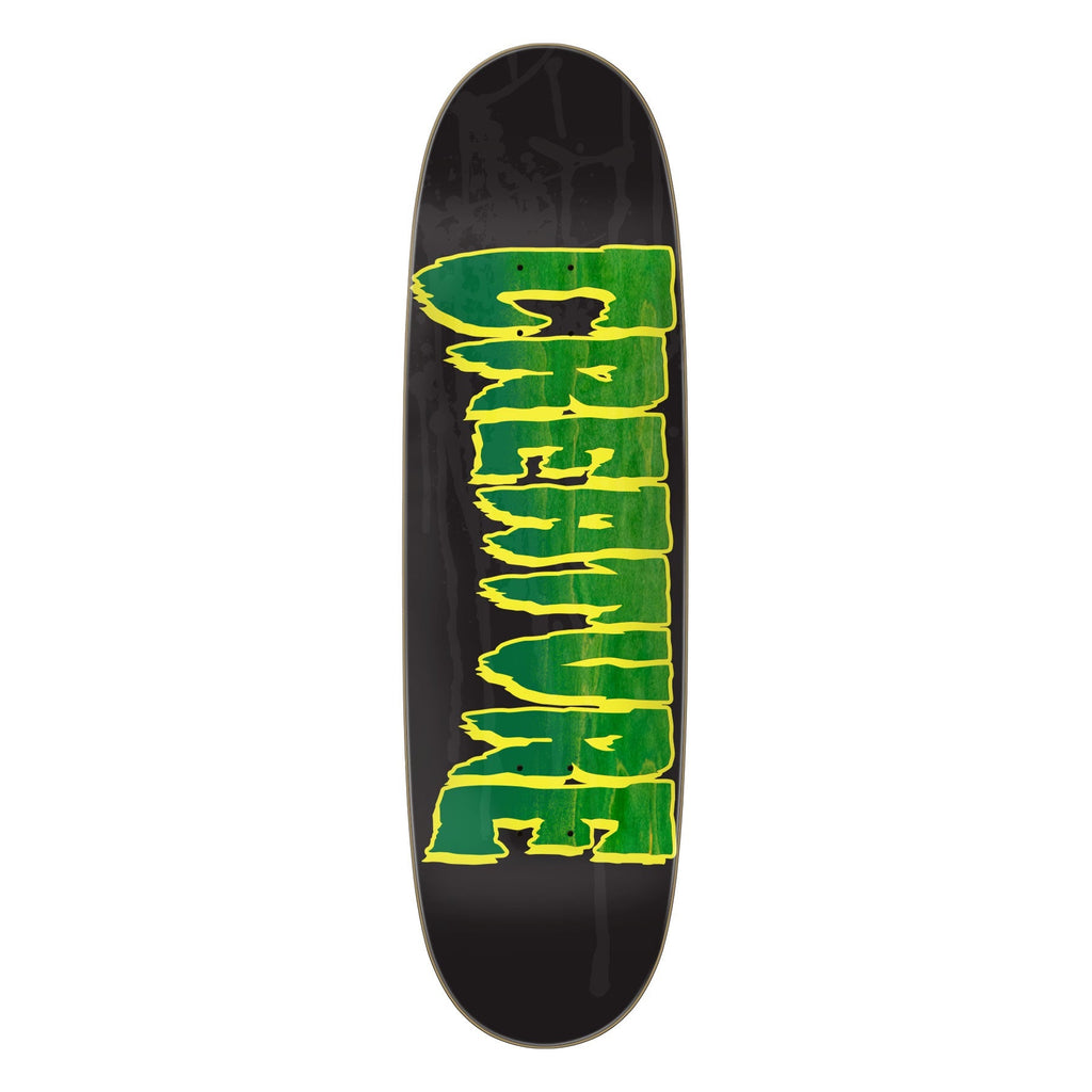 Creature Skateboard Deck Logo Spray Black 9.0" x 32"