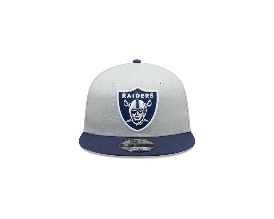 New Era Las Vegas Raiders 2-Tone Color Pack 9FIFTY Snapback Hat-Grey/Navy