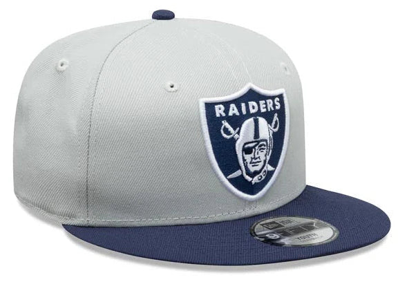 New Era Youth Las Vegas Raiders 2-Tone Color Pack 9FIFTY Snapback Hat-Grey/Navy