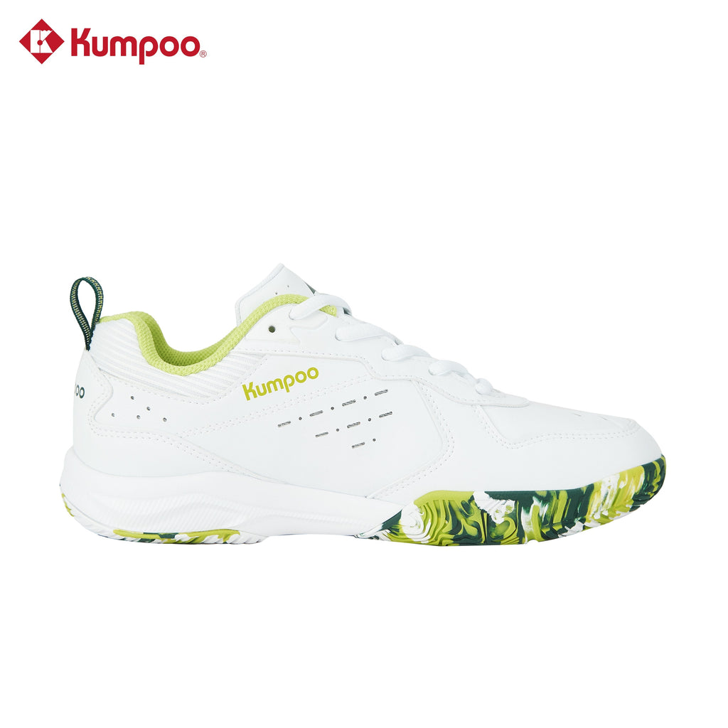 Kumpoo KH-E317 Badminton Shoe (White/Green)