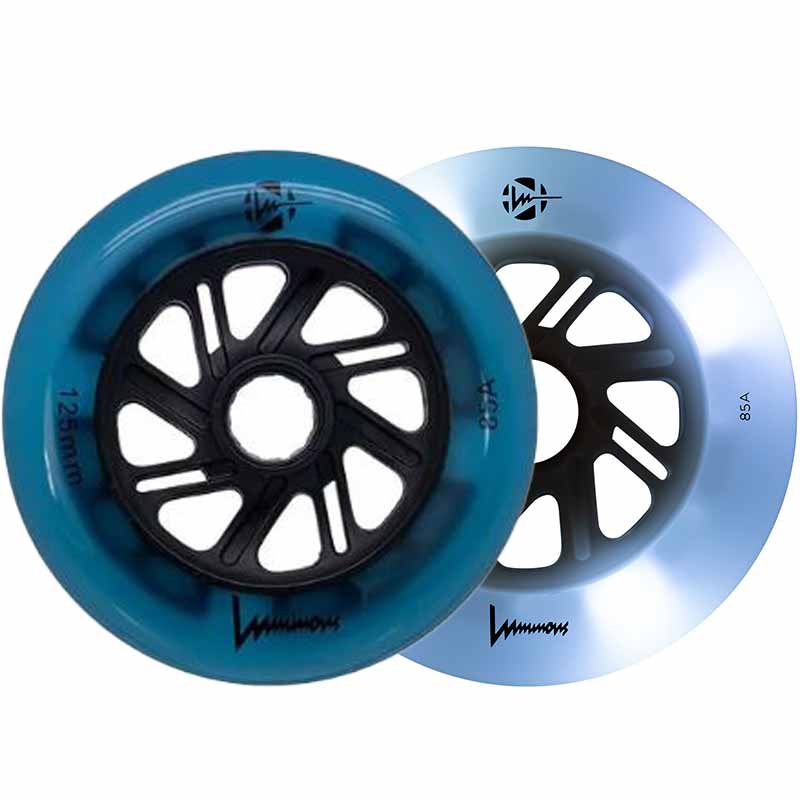 Luminous LED 125mm/85A Wheels (Pack of 3)