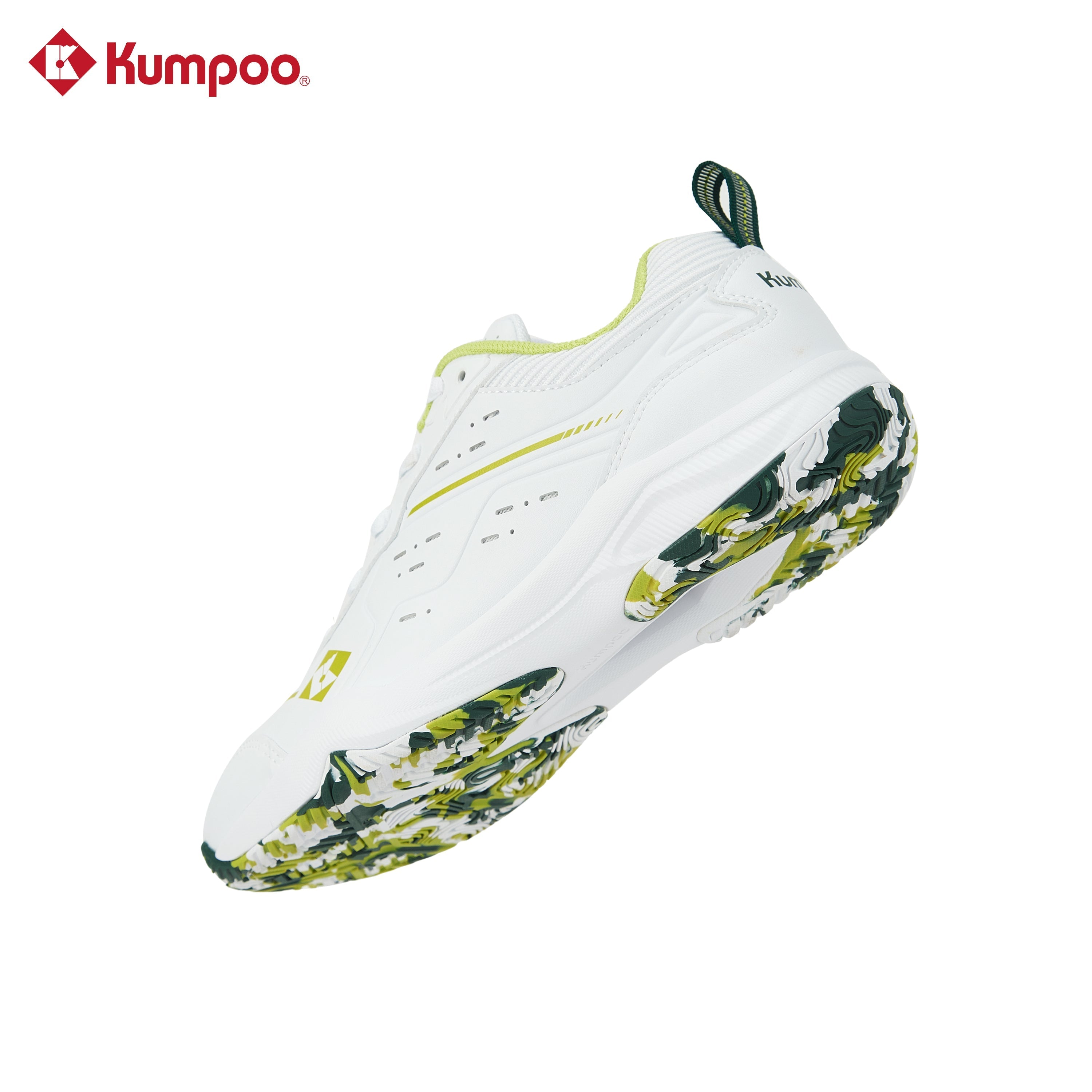 Kumpoo KH-E317 Badminton Shoe (White/Green)