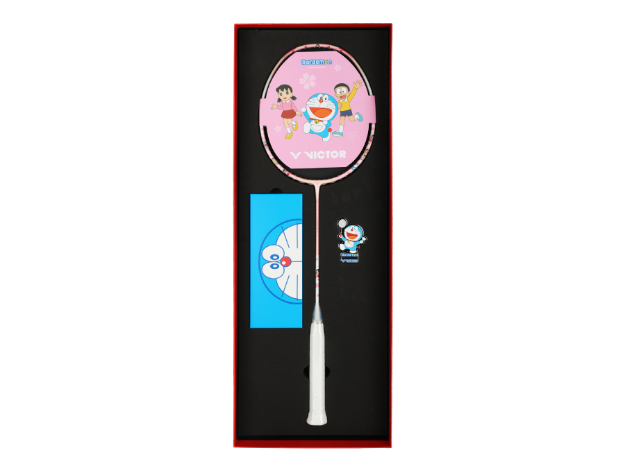Victor x Doraemon Racket Combo Gift Box - DRM-SET-IB - Unstrung
