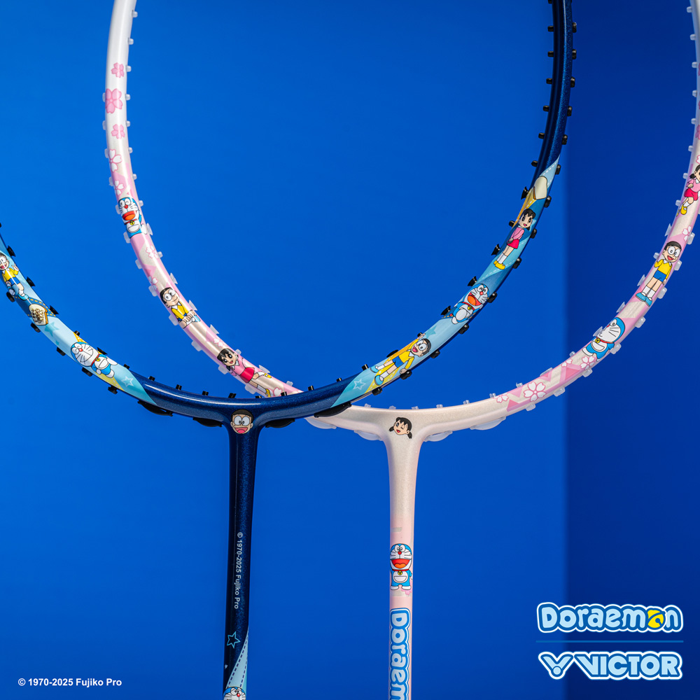 Victor x Doraemon Racket Combo Gift Box - DRM-SET-IB - Unstrung
