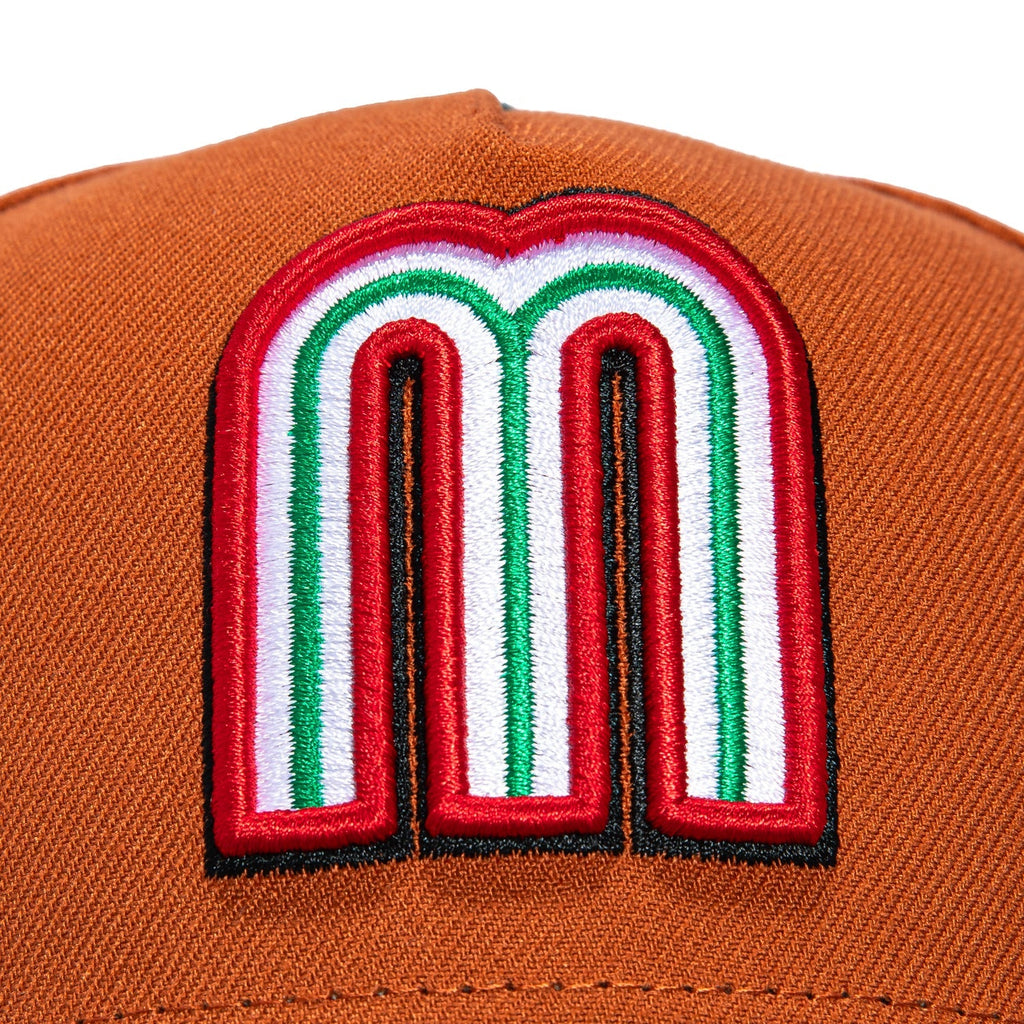 New Era Mexico WBC  9FORTY A-Frame Snapback Hat-Burnt Orange