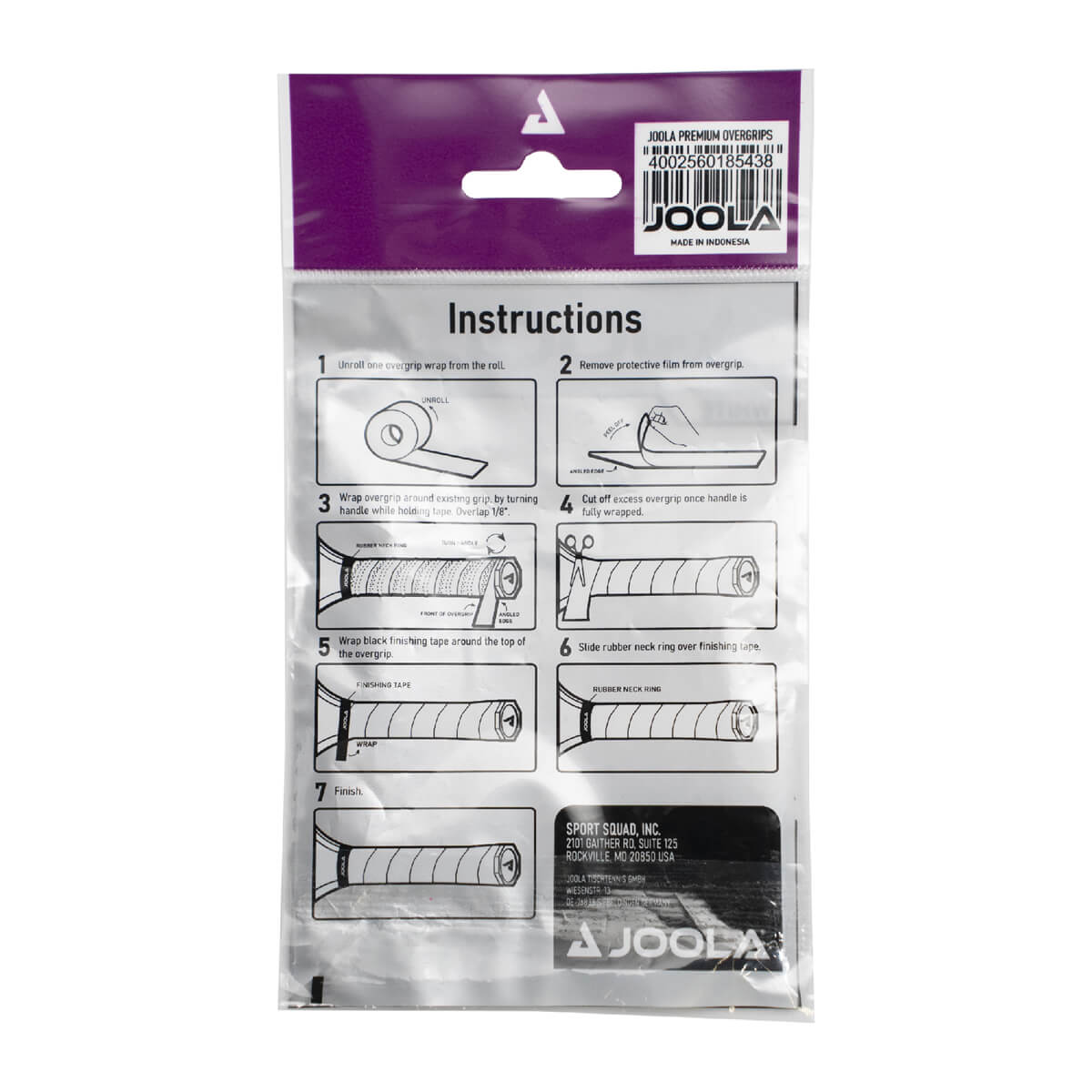 JOOLA Premium Pickleball Schläger Overgrip (4er Pack)
