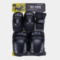 187 Six Pack Adult Pad Set Knee/Elbow/Wrist - Black S/M
