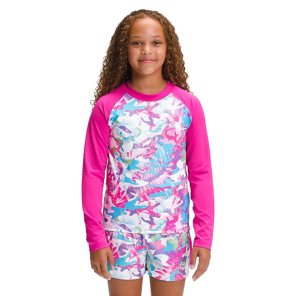 The North Face Girls Printed Amphibious LS Sun Tee
