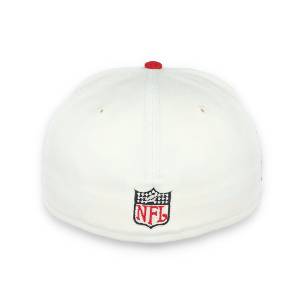 NEW ERA SAN FRANCISCO 49ERS 40TH ANNIVERSARY SIDE PATCH 59FIFTY FITTED HAT-CHROME/RED