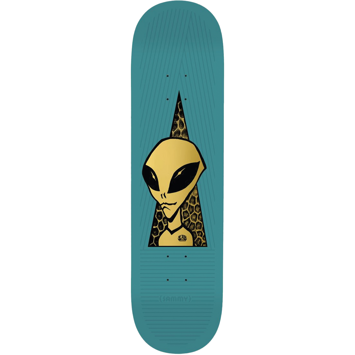 Alien Workshop Montano Visitor Gold Deck - 8.0″ Teal