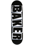 Baker Brand Logo Skateboard Deck - 8.475″ Black/White