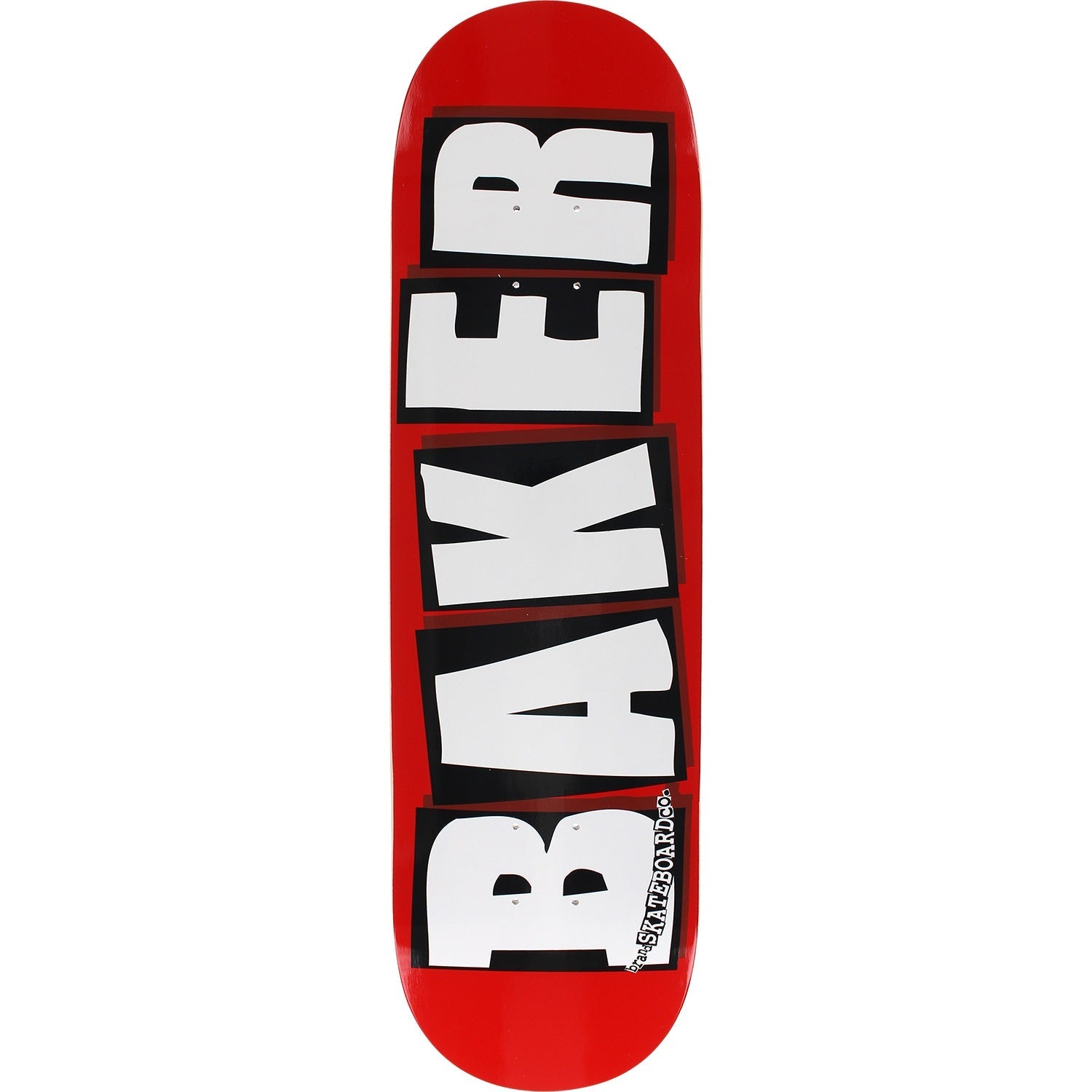 Baker Brand Logo Skateboard Deck - 8.5″ Red/White