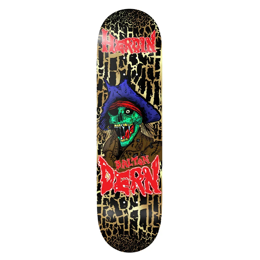 Heroin Dalton Dern KO2 Pirate Skateboard Deck - 8.75"