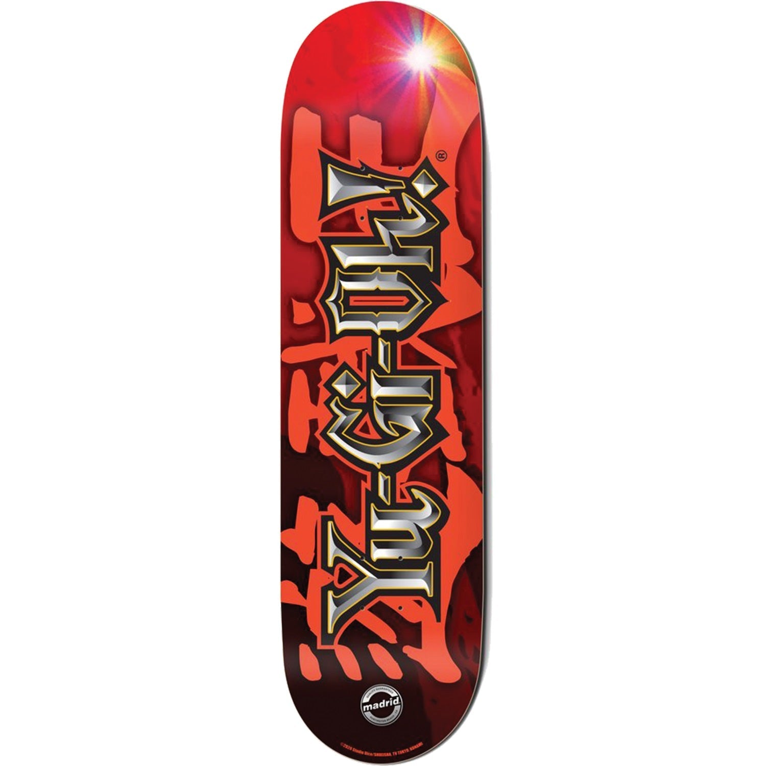 Madrid X Yu-Gi-Ho! Logo Skateboard Deck - 8.5″