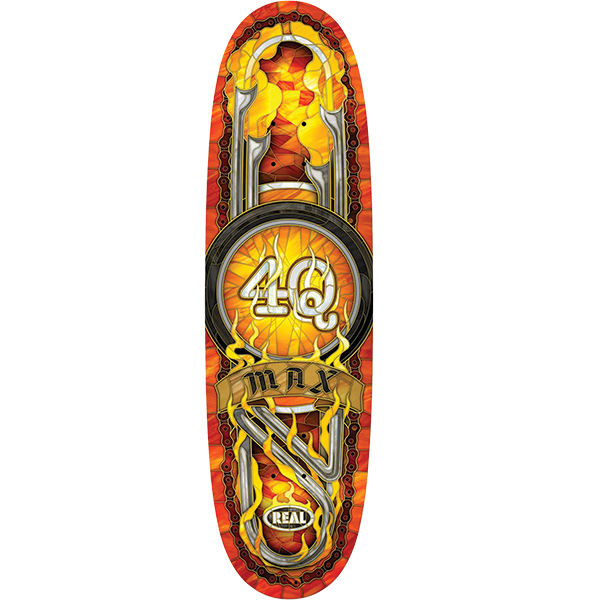 Real Max Schaaf 4Q Cathedral Egg Skateboard Deck - 9.1"