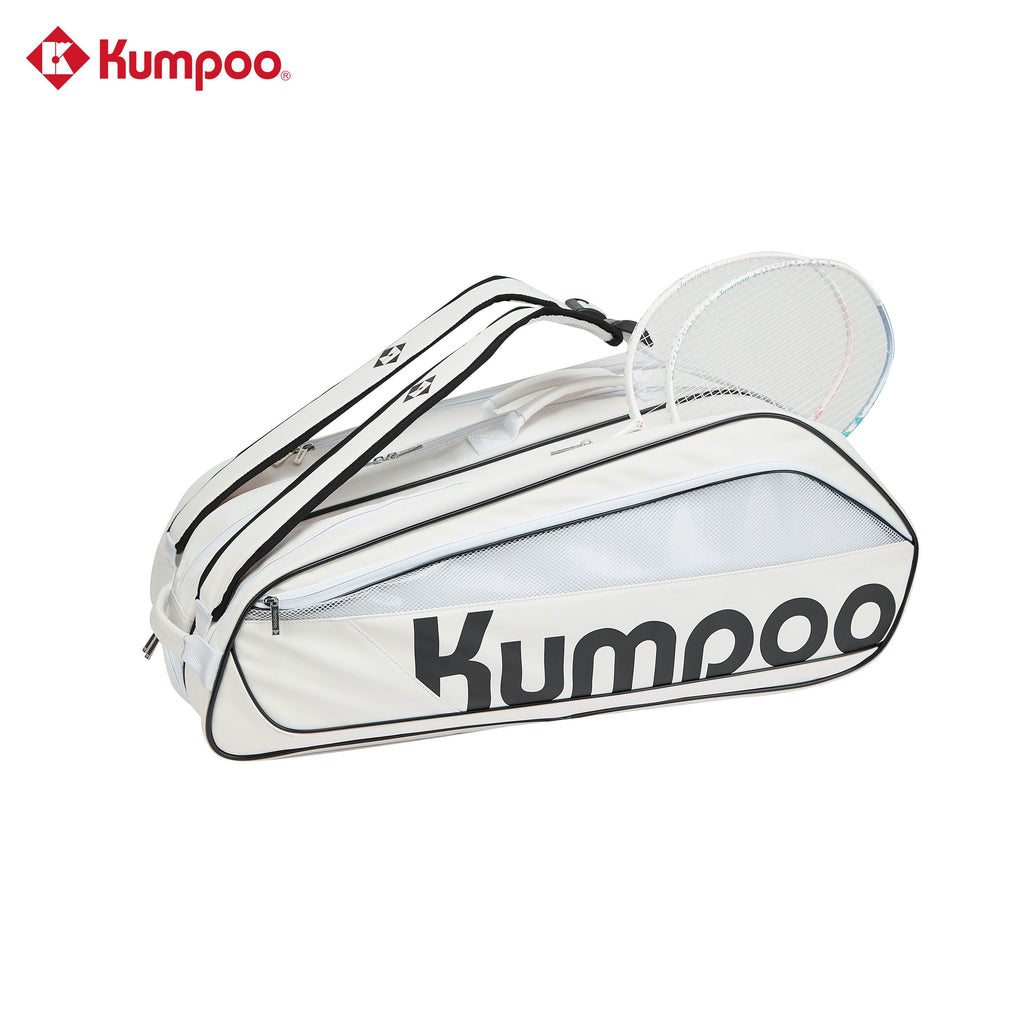 Kumpoo Badminton Bag- KB-591 [9 PK] (White/Black)