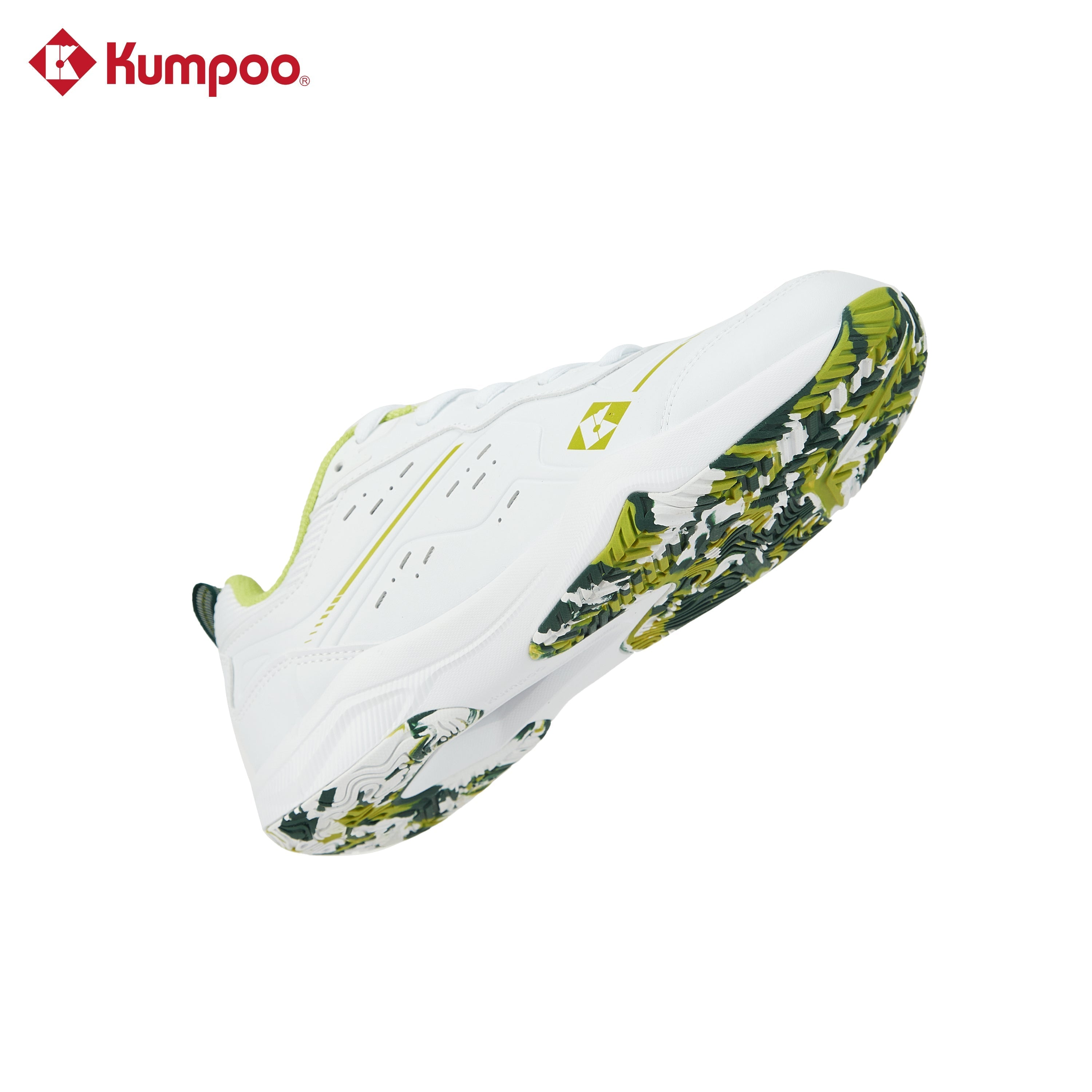 Kumpoo KH-E317 Badminton Shoe (White/Green)