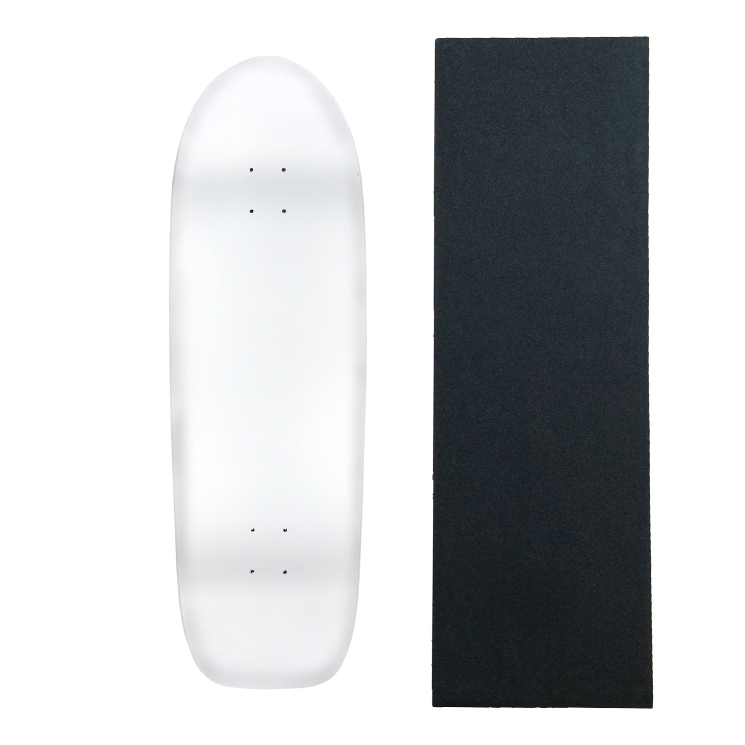 Moose Old School Deck 10" x 33" White with Griptape