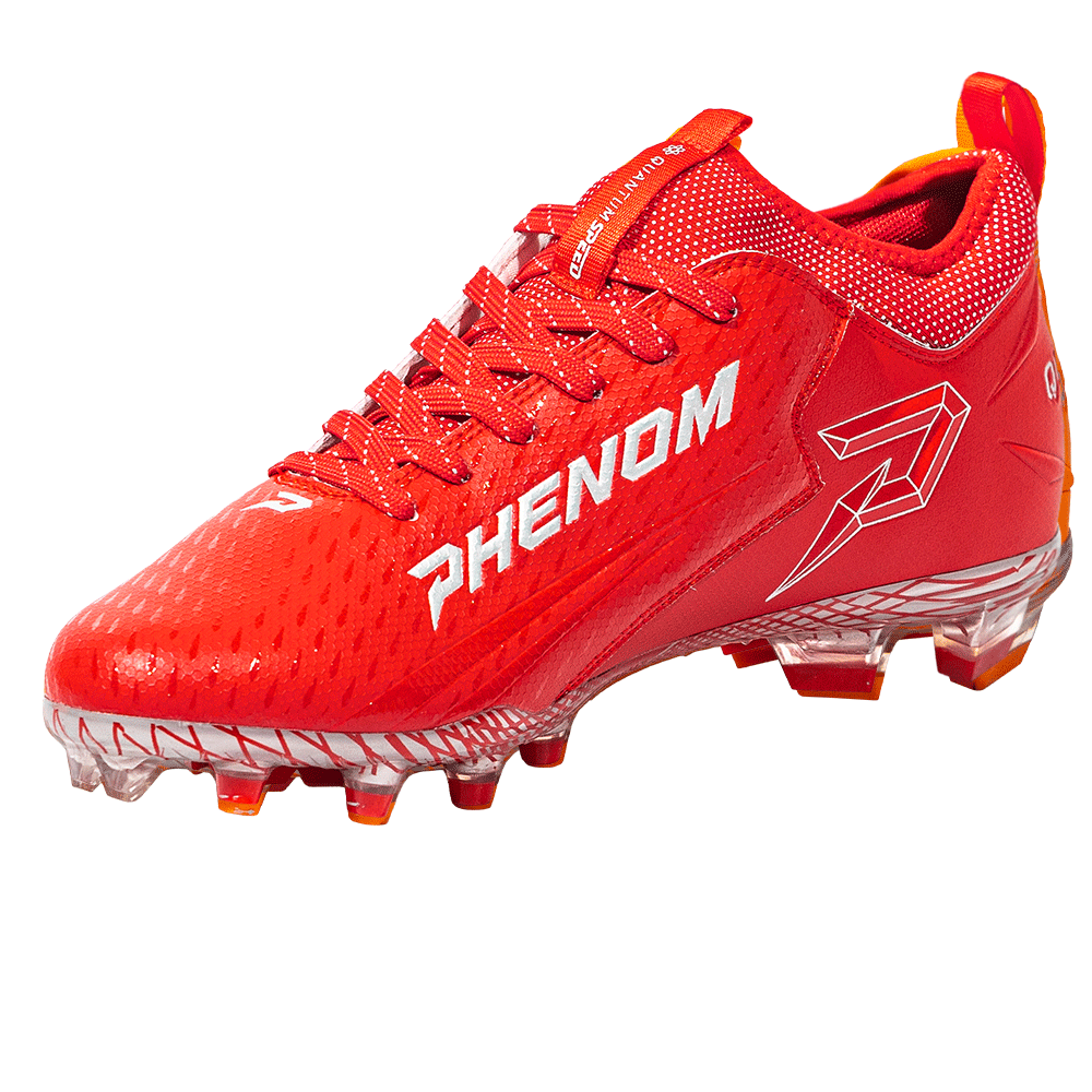 Phenom Elite Quantum Speed 2.0 Football Cleats - Red