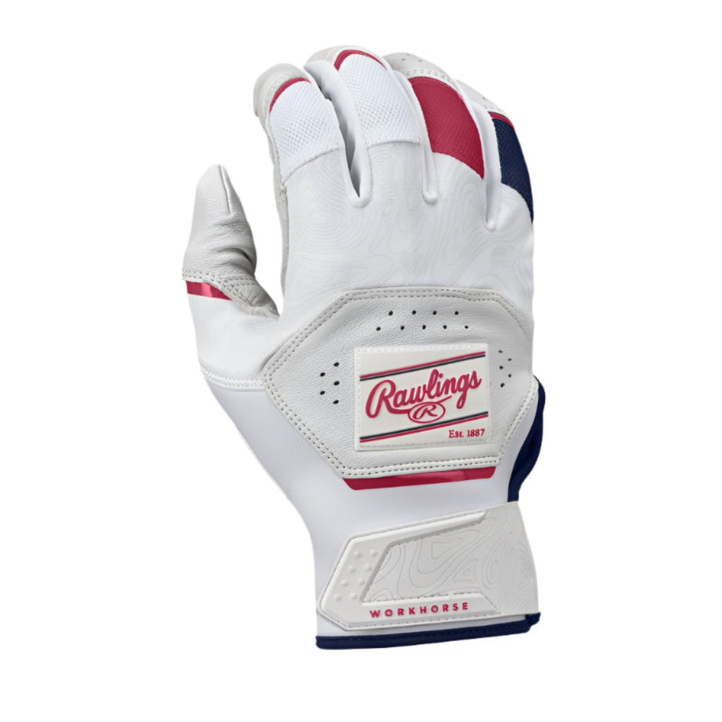 2025 Rawlings Workhorse Adult Baseball Batting Gloves - WH25BG