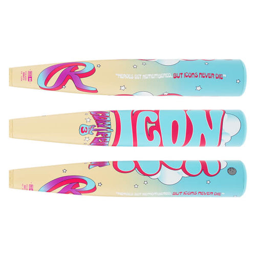 2027 Rawlings ICON FEST BBCOR Baseball Bat (-3) – Balanced Composite Bat for High School &amp; College Players