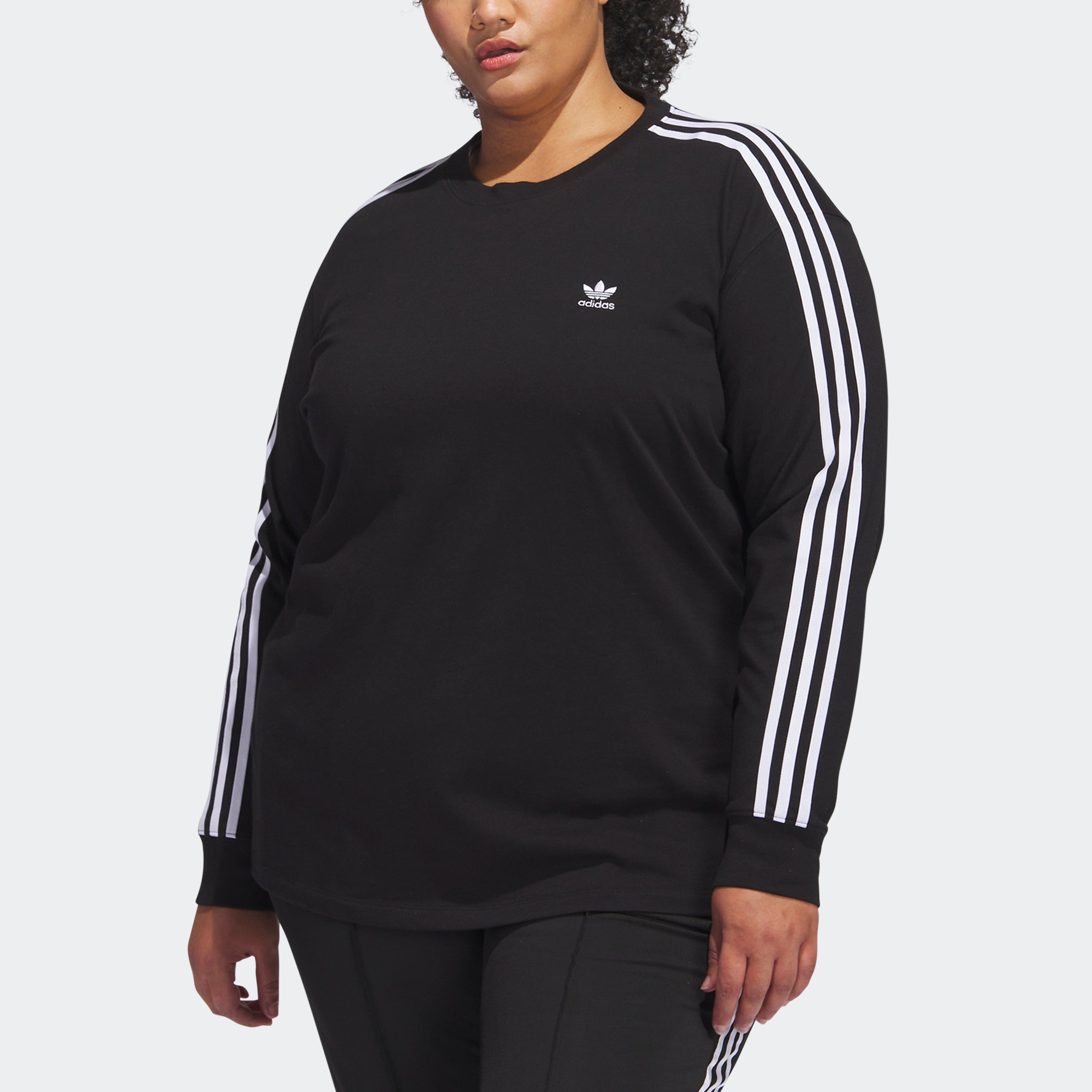 Women's adidas Adicolor Classics Long Sleeve Tee (Plus Size)