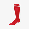 3-Stripe Soccer Sock Red - XSmall