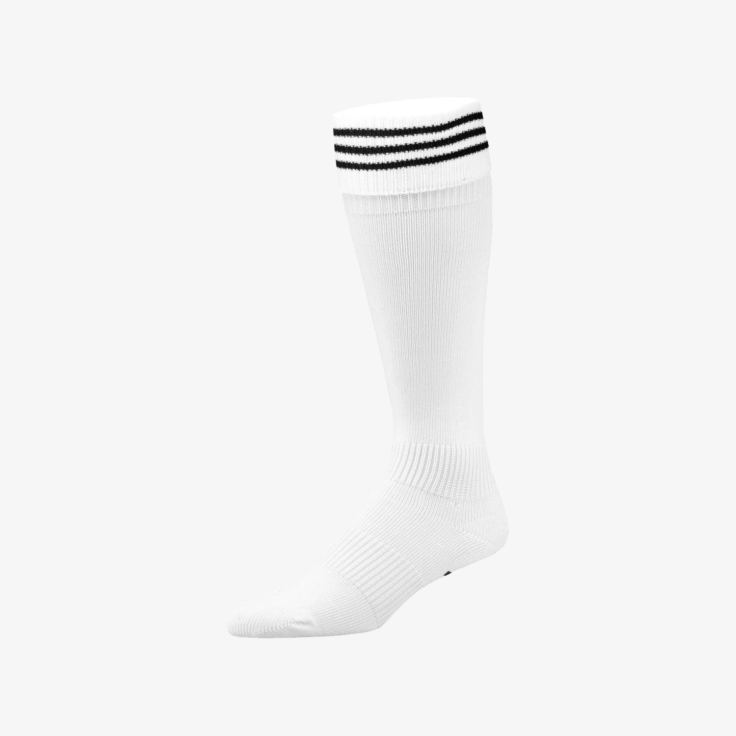 3-Stripe Soccer Sock White- Small
