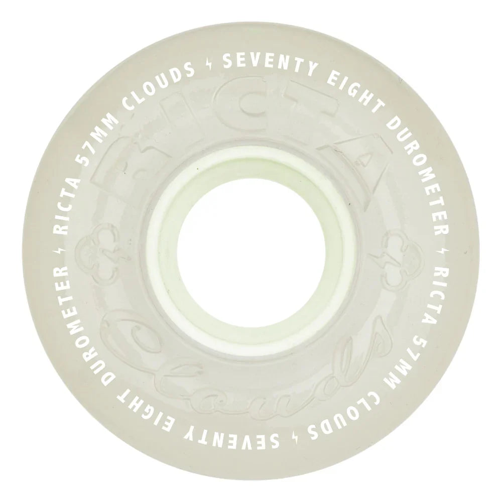 Ricta Clouds Wheels 57mm 78a - Aqua Glow In The Dark (Set)