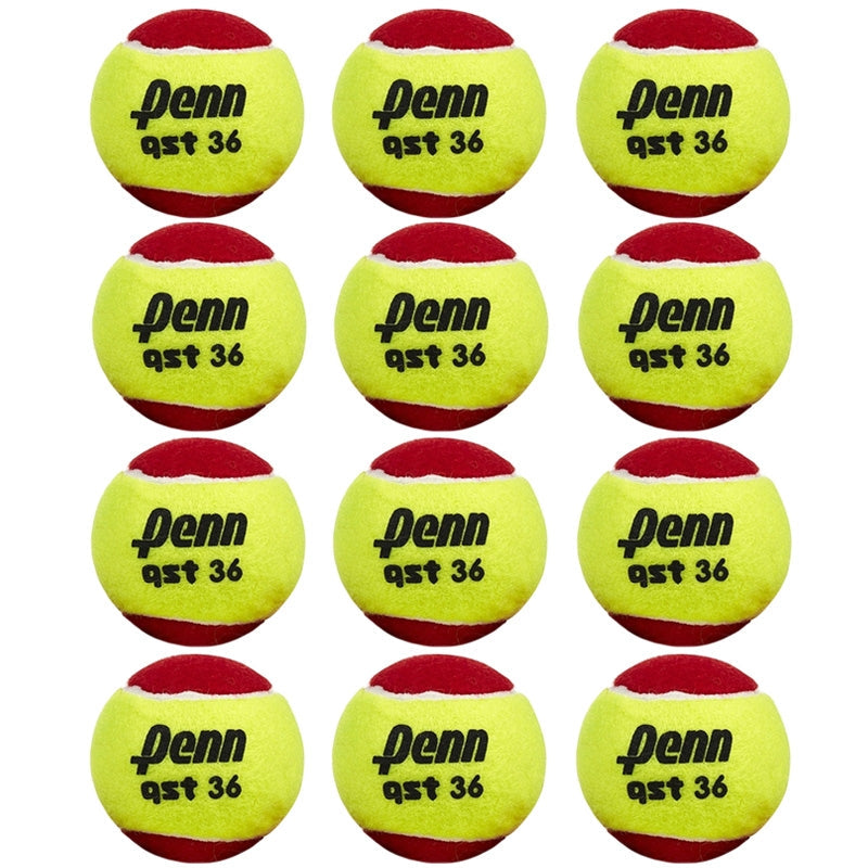 Penn QST 36 Low Compression Tennis Balls 12 Pack
