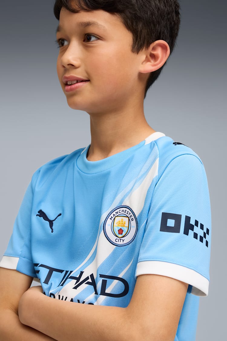 Puma Manchester City Youth Home Jersey 25/26