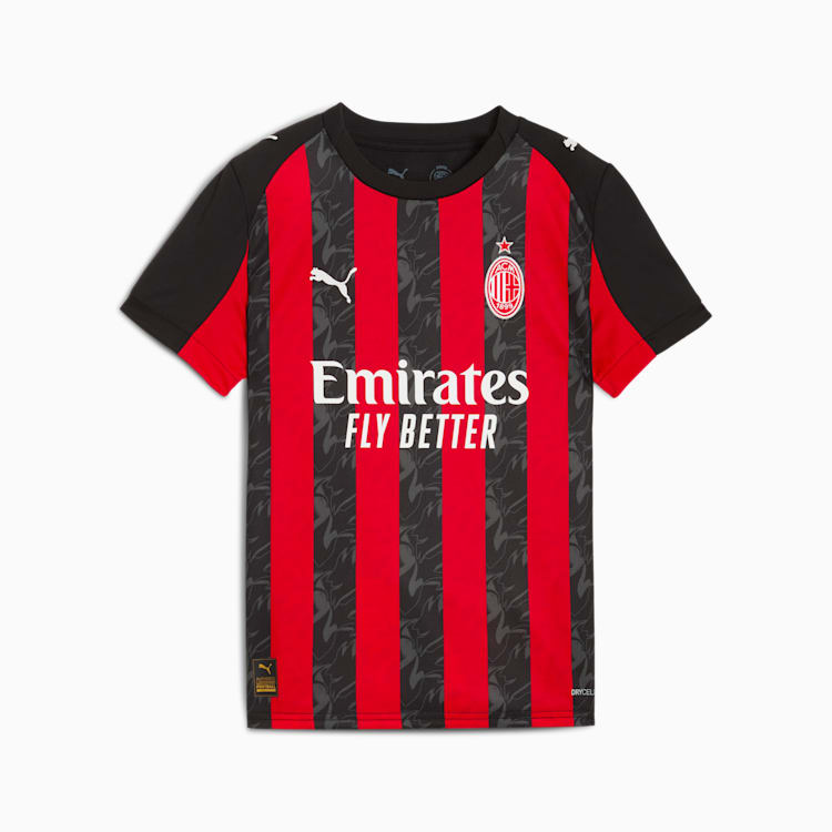Puma AC Milan '25/'26 Home Replica Big Kids' Soccer Jersey