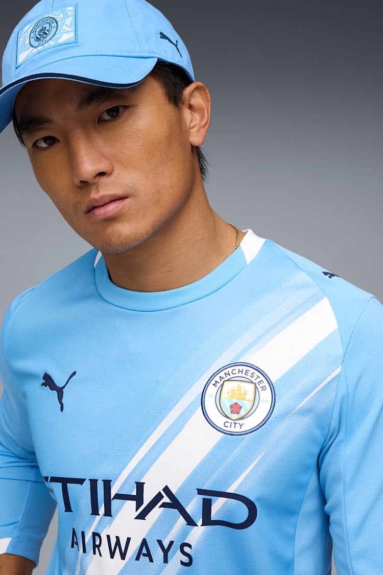 Puma Manchester City Men's Replica Home Long Sleeve Jersey 25/26