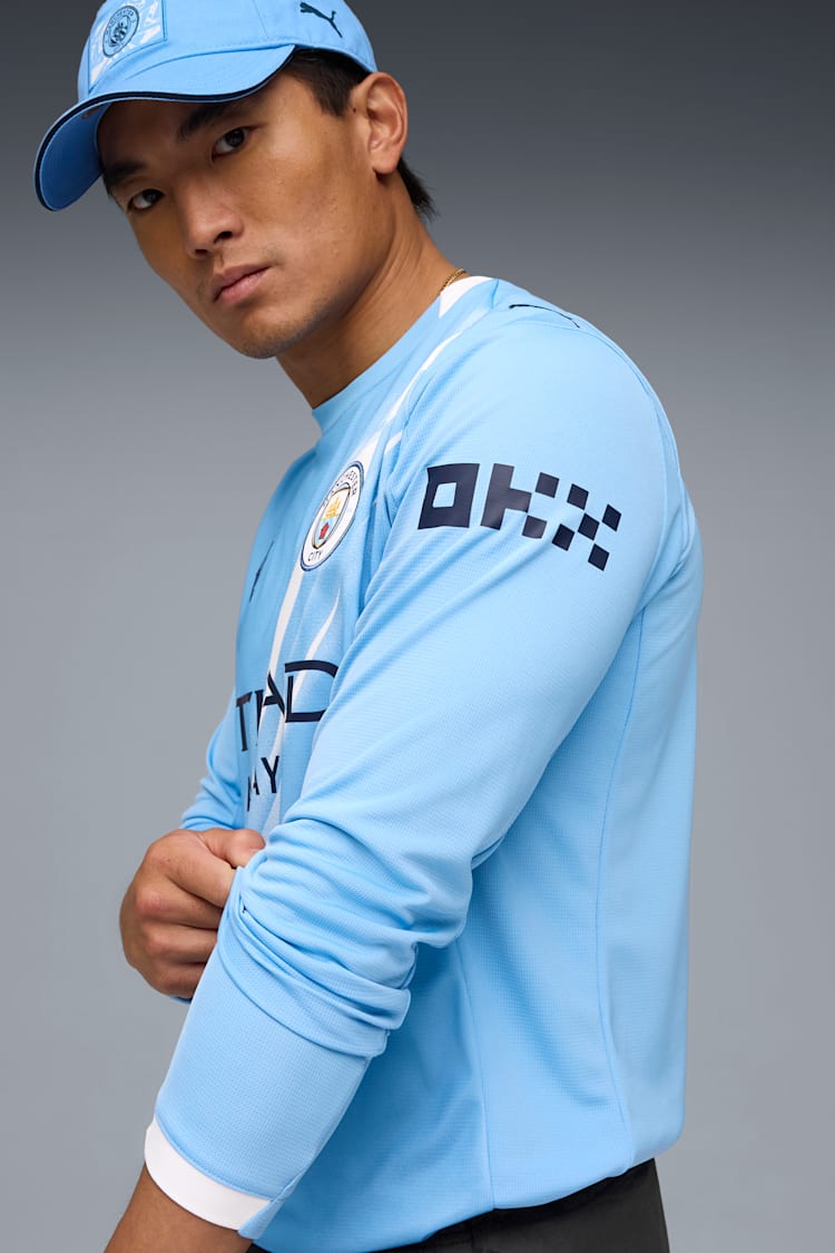 Puma Manchester City Men's Replica Home Long Sleeve Jersey 25/26